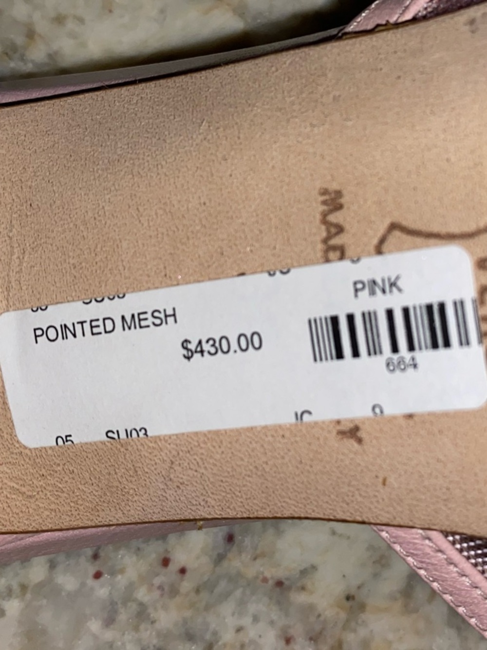 Jimmy Choo Brigitte Pink Mesh Mule Heel EU 38  US 7-7.5 Made in Italy NWOT - Picture 13 of 16